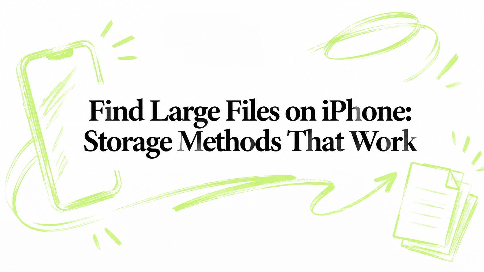 Find Large Files on iPhone: Storage Methods That Work