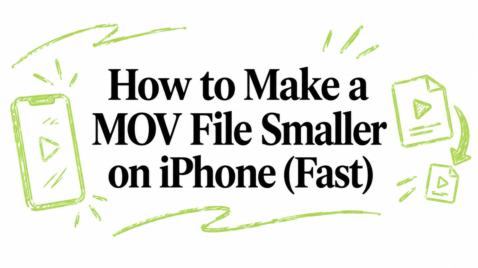 How to Make a MOV File Smaller on iPhone (Fast)