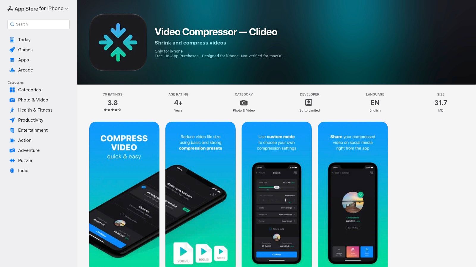 Clideo Video Compressor