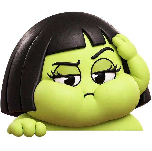 Lumina fixing her hair