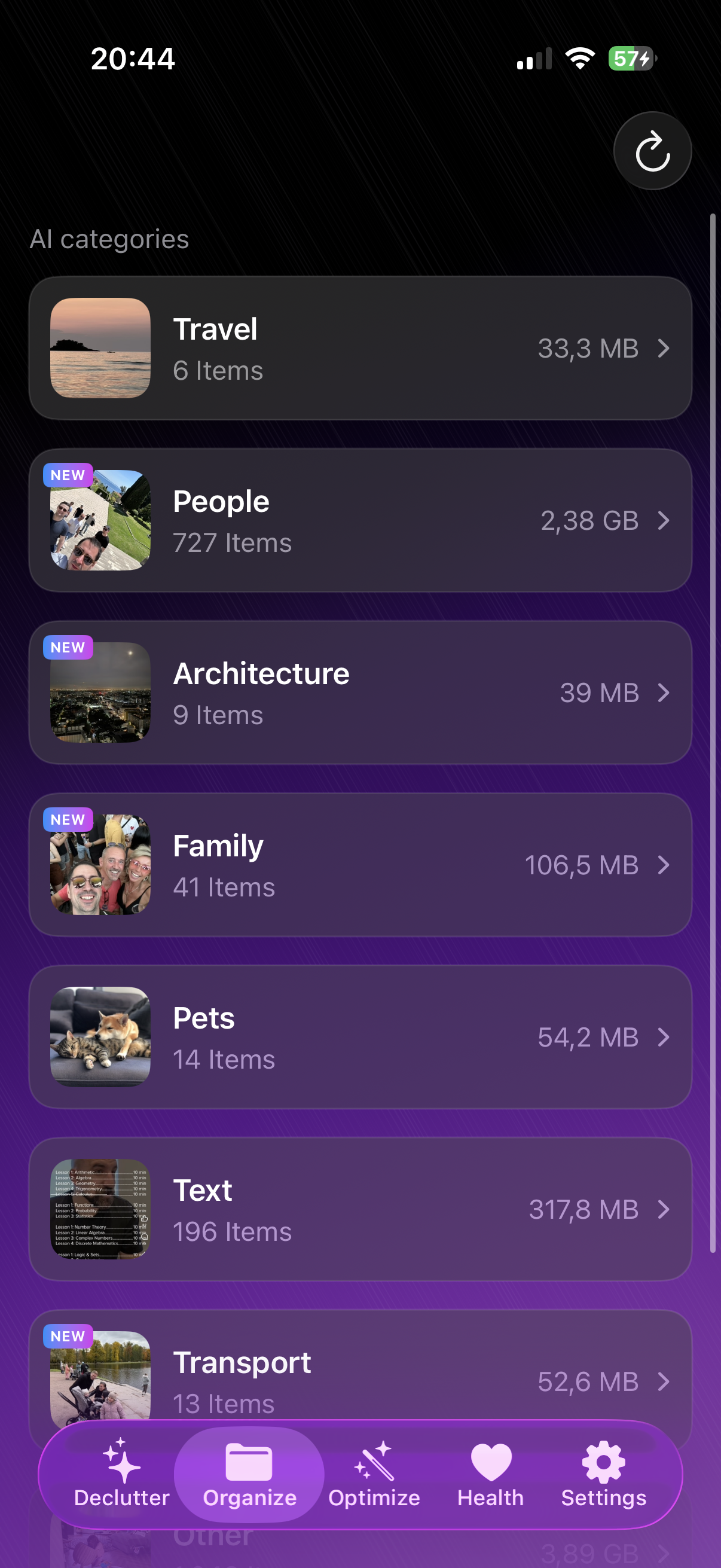 LuminaClean organized categories